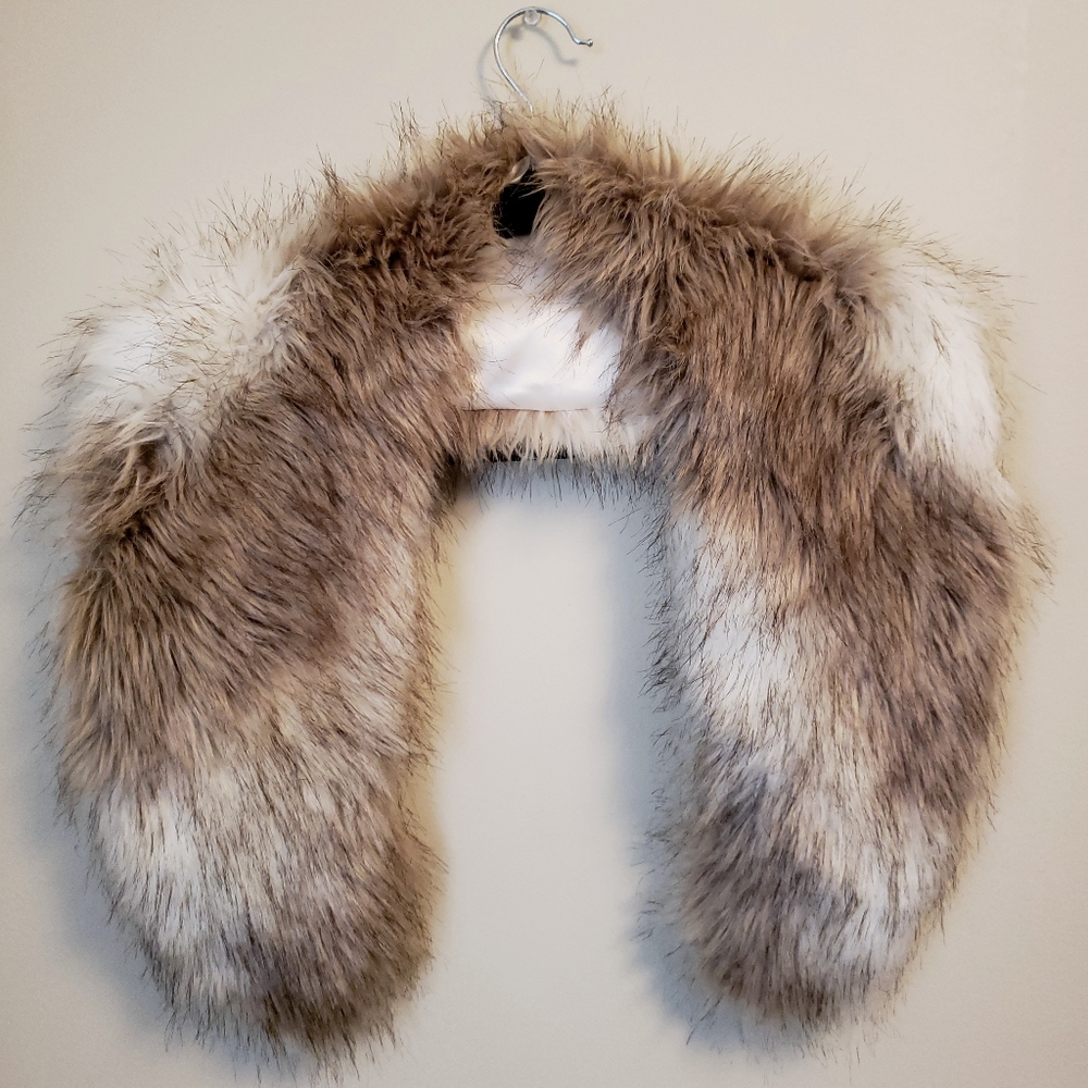 Faux Fur Stole Collar Scarf